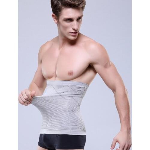 Men shapers belt waist trainer slimming belt tummy control shaper breathable waist shapers thin mens tummy shaper