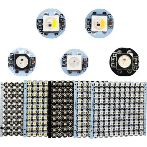 WS2812B WS2812 5050 RGB LED Chip & Heatsink Board SK6812 RGB+W RGB+WW IC Built-in LED Chip DC5V 5~100Pcs