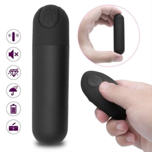 Female Masturbator Mini Bullet Vibrator With Remote Control Clit Nipple P-G Point Massage Anal Plug Rechargeable Sex Toys