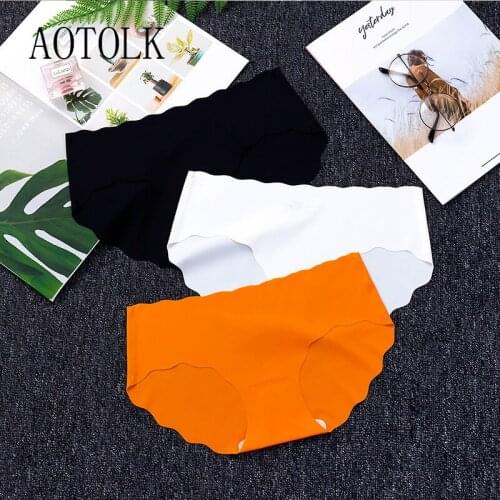 3Pac M-XL Seamless Women Panties Low Waist Solid Candy Color Underwear For Girl Rippled Underpants Briefs Smooth Female Lingerie