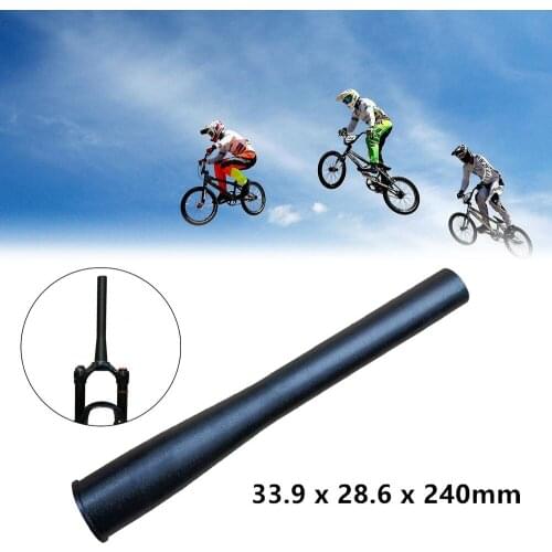 1pcs Bicycle Front Fork Head Tube Bike Shock Absorber Front Fork 28.6*33.9mm Tapered Standpipe Head Tube MTB Mountain Bike Cone
