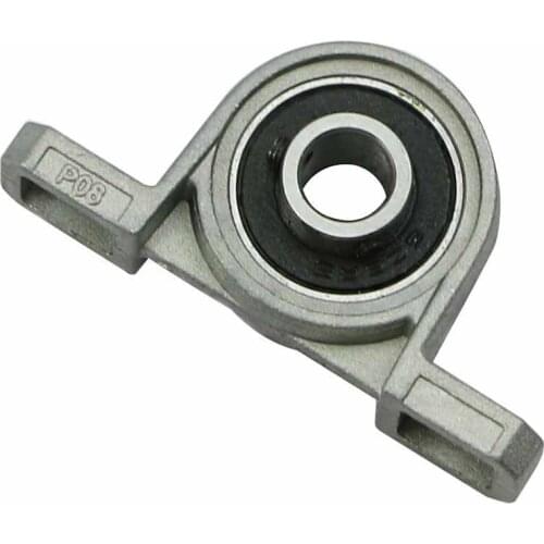 2Pcs/set 8mm Diameter Pillow Bearing Zinc Alloy Pillow Block Mounted Ball Bearing Solid Base For KP08