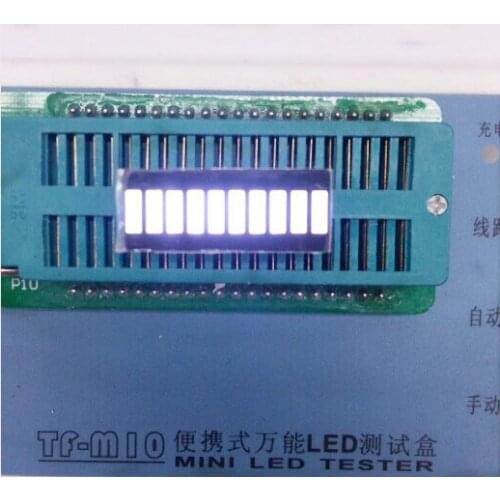 Free Ship 100pcs digital tube anode 25*10mm 10 Segment White Digital Display Battery for DIY factory direct price