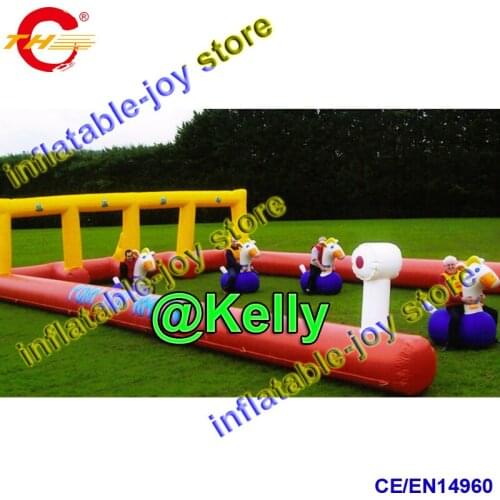 Free air shipping inflatable pony horse with pump, 1.5mH cheap adult inflatable deby horse, inflatable jumping horses sport game