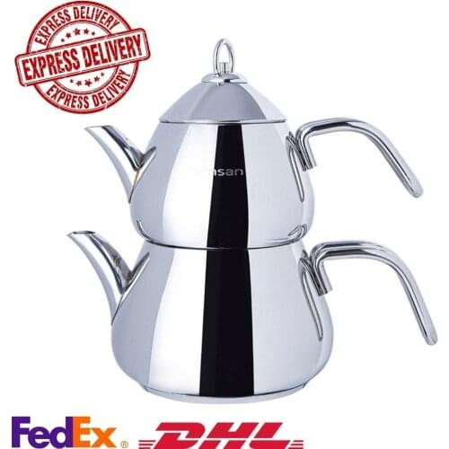 Teapot Set Stainless Steel Drinkware Tea Kettle