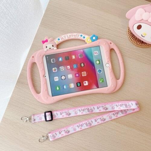 Silicone Portable tablet Case for Ipad Mini 3 4 5 Air 2 3 4 10.5 10 9 for 10 2 7th 8th 9 7 Pro 11 2018 2020 shockproof Cover