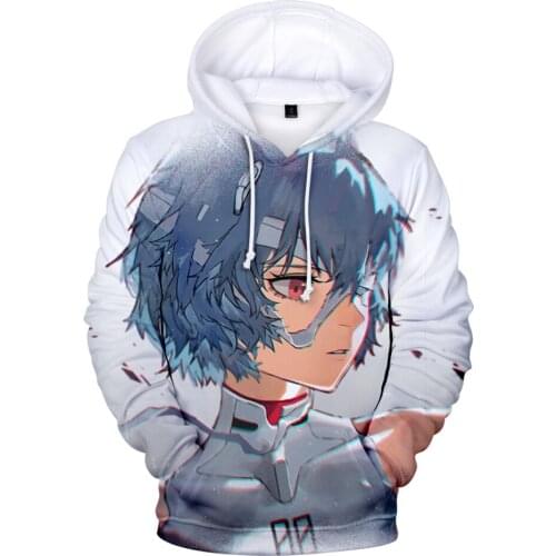 Hot Sale EVA Asuka Langley Soryu 3D Anime Hoodies Sweatshirt Boys/girls Fashion Streetwear Clothing Children Pullover