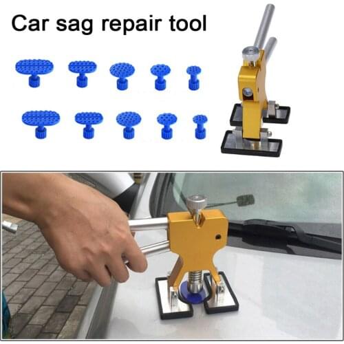 Car Body Paintless Dent Repair Tools Dent Removal Dent Puller+10 Tabs Dent Lifter Hand Tool Set Car Body Repair Tool