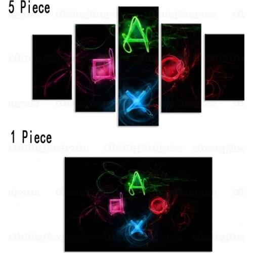 Gaming Playstation Game English Alphabet Picture Modern Art Home Wall Decor Living Bedroom Quality Canvas Painting Poster