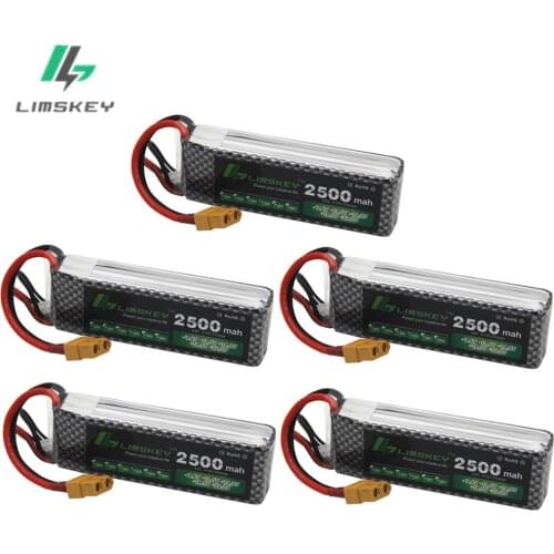 Limskey Power Brand New 3s Bettery 11.1V 2500mAh 35C MAX 70C T/xt60 Plug for Car Airplane Halicopter Part 5PCS/LOT free shipping