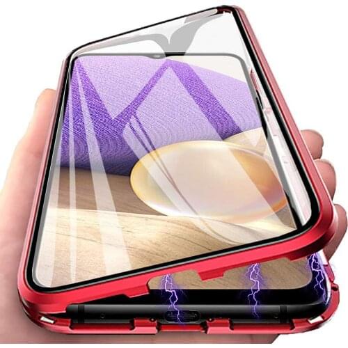 Magnetic Case for Huawei Honor Play 20 3 3E 4T Pro 4 Pro Magic 2 Cover with Double Sided Tempered Glass 360° Protective Funda