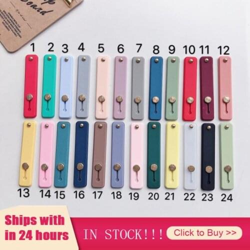 Newest Push-pull Phone Holder Multi-function Ring Buckle Lazy Desktop Sticky Silicone Ring Grip Belt Wrist Hand Band Finger Grip