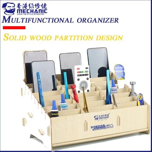 MECHANIC B12/B24 Multifunctional Organizer Desktop Item Organizer Mobile Phone Repair Screwdriver Insert Box Parts Box Tool