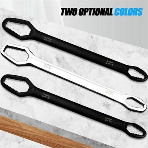 New Arrival 8-22mm Universal Wrench Double End Spanner Self-tightening Nuts Repair Tool Ring Wrench Durable Hand Tools