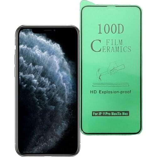FOR iphone full glass film 100D full screenPMMA ceramic protective film fof X xs xsmax xr 11 11pro 12 12pro 12promax 7 8 7P 8P