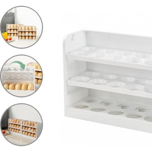 Premium Durable Food Storage Organizer Egg Box Refrigerator Gadget Nice-looking Eggs Holder Large Capacity for Household