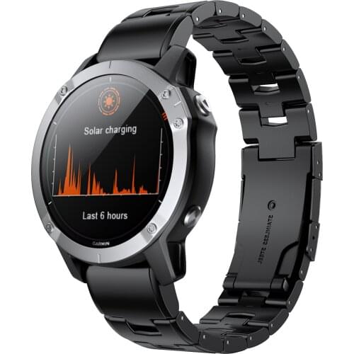 Titanium Alloy Watchband 22mm for Garmin fenix5 plus/fenix5/fenix6 Strap Compatible for fenix6 pro/instinct/forerunner945