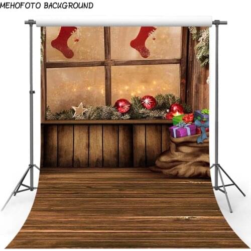 Christmas Background Fireplace Tree Winter Snow Window Backdrop Interior Baby Birthday Photography Background For Photo Studio