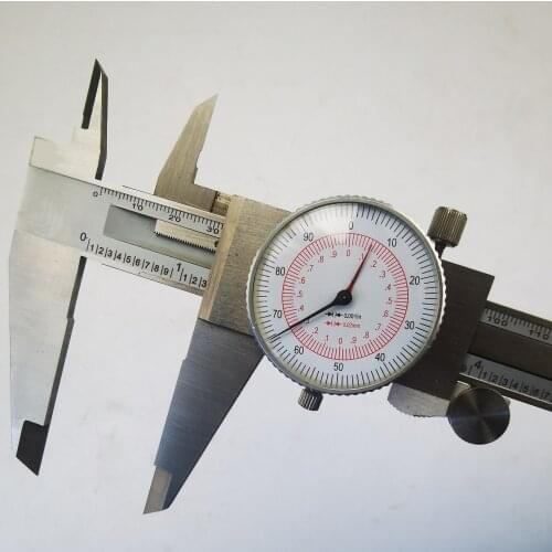 Dial Caliper 12" / 300mm Metric/INCH SAE Standard MM Dual Hand Reading Scale Vernier Measuring Tool