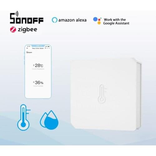 SONOFF SNZB-02 Zigbee Temperature And Humidity Sensor Smart Real-Time Sync Via eWeLink for ZBBridge Work With Alexa Google Home