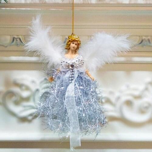 Navidad Ornaments Cute Angel Ski Dolls Pendant 2021 New Year Gifts for Kids Christmas Tree Decoration Xmas Noel Natal Home Decor