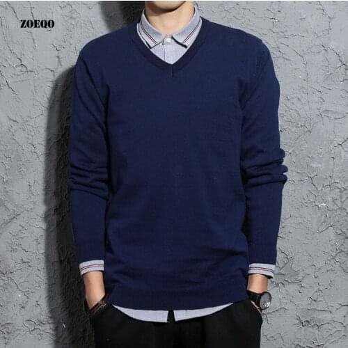 ZOEQO V-neck Sweaters