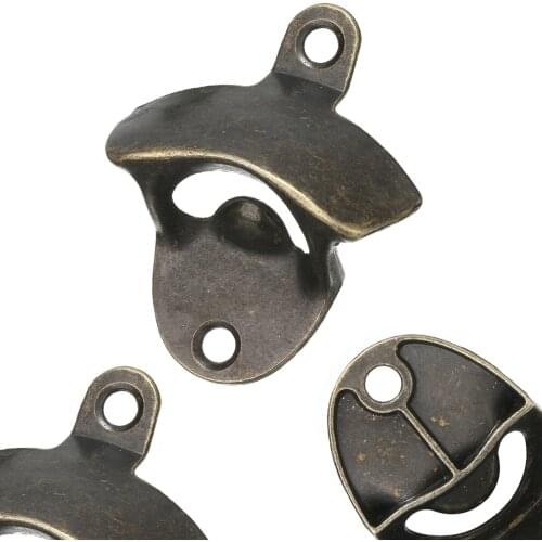 1pc 8.1 x 6.5cm Vintage Bottle Wall Mounted Bottle Openers Drinking Accessories Home Decor Kitchen Party Supplies