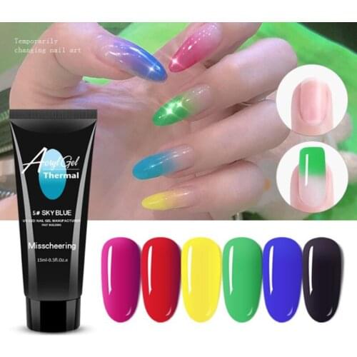 15ml Crystal Extend UV Nail temperature adhesive Led uv gel Nail Art rapid extension crystal model phototherapy adhesive