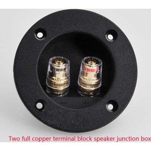 2pcs/lot Two copper terminal block speaker junction box connector DIY speaker accessories HIFI audio accessories 300 column