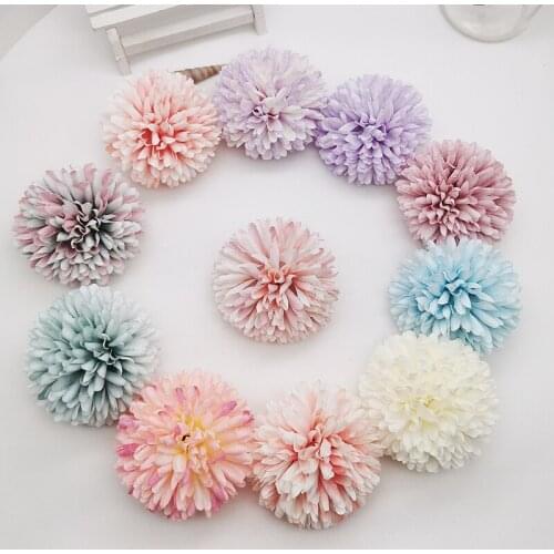2pcs 6.5cm Silk Dandelion Flower Ball Home Bedroom Table Decoration Fake Flower Wedding Accessories Decoration Party Supplies