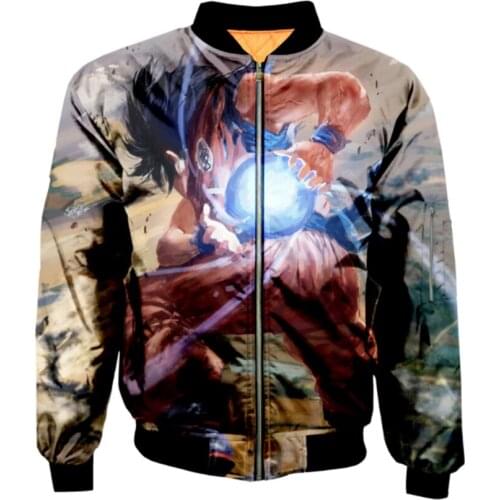 2019 Thicken Bar 3D Printed Dark Green Custom Man Retro Bomber Jacket