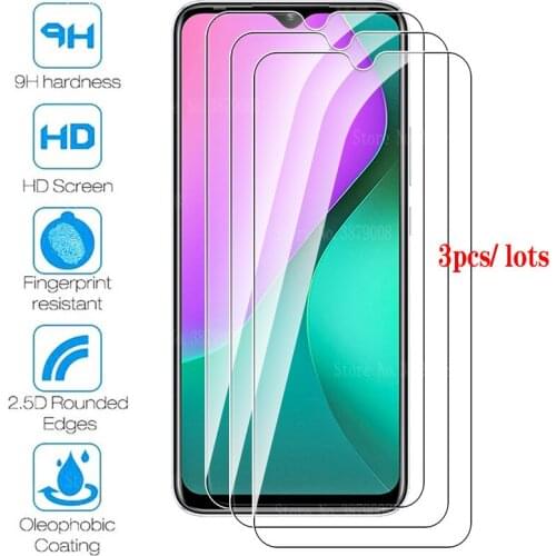 3Pcs glass for Infinix Hot 10 Play smartphone screen protectorS For Infinix hot10 hot 10play 10lite light safty glass film cover