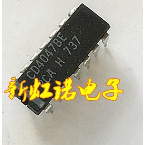 5Pcs/Lot New Logic Chip CD4047BE CD4047 DIP-14 Integrated circuit IC Good Quality In Stock