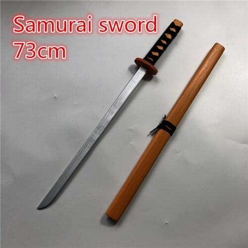 73cm Wooden Sword Mini Simulated Animation Prop Weapon Anime Katana Samurai Cosplay Ninja Performance Props Gift Toys For Kids
