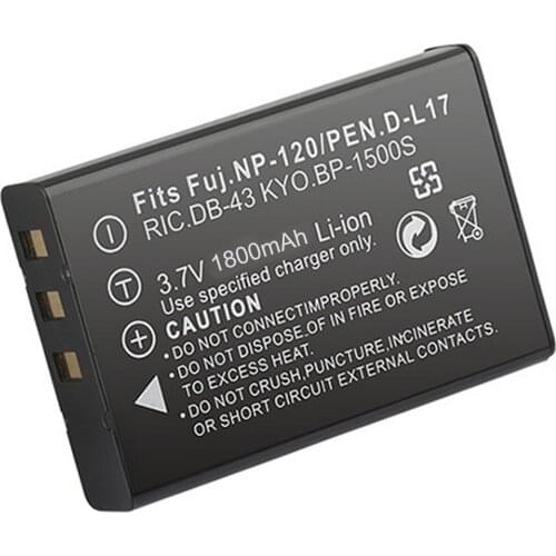 DB-43, DB43 Battery Pack for RICOH Caplio G3 model M, G3S, G4 wide, 300G,400G,500G wide, 500SE, GX, GX8, RX, RR30 Digital Camera