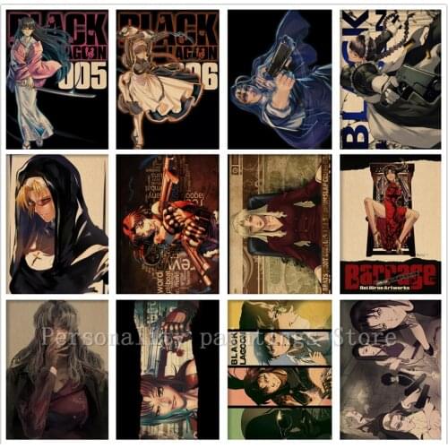 5d Diy Diamond Painting Anime Black Lagoon Cartoon Manga Posters Diamond Mosaic Embroidery Cross Stitch Full Drill Home Decor