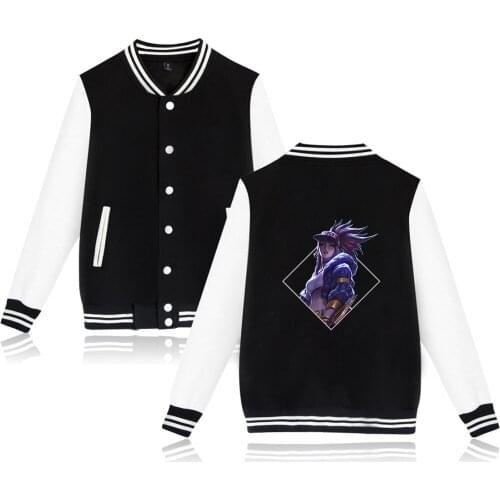 Song Kda Kpop The Baddest Streetwear Cool Baseball Jacket Printed Men/women Casual New Style Long Sleeve men/womens Jacket