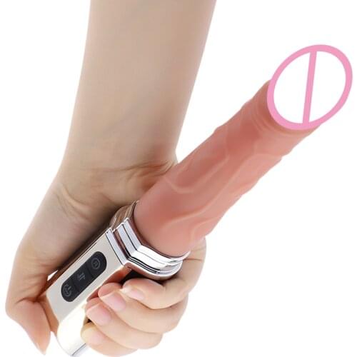 HISMITH Handheld Thrusting Vibrator Dildo Powerful Dildo Vibrators for Women Magic Wand Body Massager Clitoris Stimulate Female