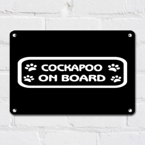 Cockapoo Metal Tin Sign Plaque Poster For Home Bathroom And Cafe Bar Pub Wall Decor