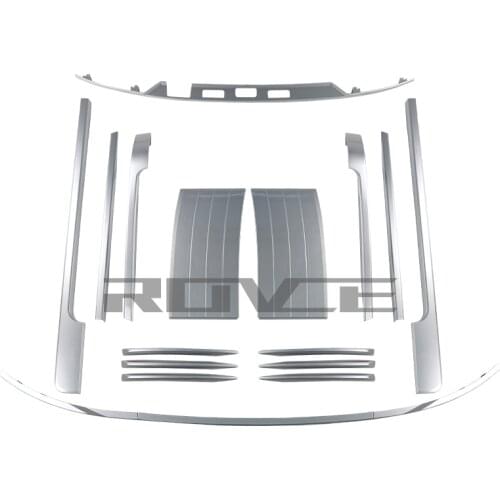 ROVCE Car Body Kit For Land Rover 2018 Range Rover Vogue , L405 Side Fender Door Air Vents Decorative Strip Silver Kit