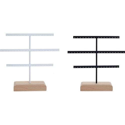 Fashion 52 Hook Earring Jewelry Organizer Earring Organizer Hanging Holder Necklace Display Stand Box Holder Rack Jewelry Hanger