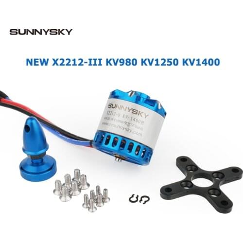 NEW SUNNYSKY X2212-III KV980 KV1250 KV1400 3-4S Brushless Motor for FPV RC Racing Drone Airplanes Fixed Wing Plane Short Shaft