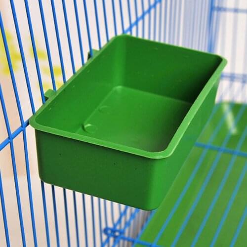 Pet Birds Parrot Food Bowl Dual Water Feeding Cup Plastic Bird Pigeons Cage Water Food Feeder Parrot Pet Food Water Container