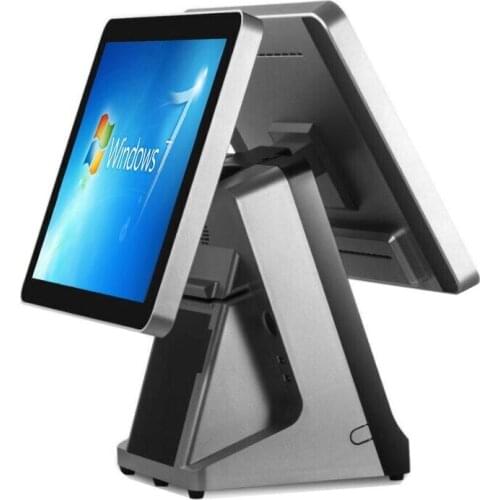 Pos high quality dual screen touch pos machine for sale