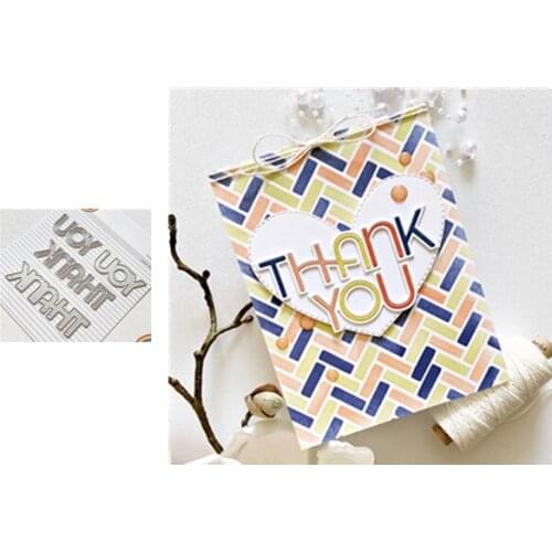 Thank you Cutting Dies for DIY Scrapbooking/photo album Decorative Embossing DIY Paper Cards and die