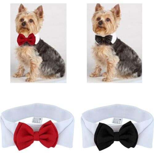Pet Adjustable Bow Tie Dogs Collar Puppy Necktie Bowknot Bowtie Holiday Wedding Decoration Accessories Cats Supplies Universal