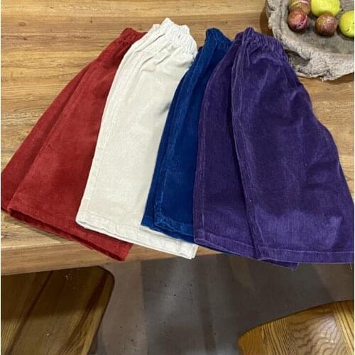 2021 new style girls boys pants cotton autumn fashion kids long pants 2-7t WS91