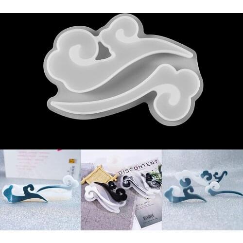 Lucky Cloud Shape Silicone Molds Chinese Traditional Style Epoxy Resin Mold For DIY Home Decoration Jewelry Making Candle Tool