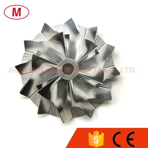 K23 5223-123-2005 53.50/80.00mm 6+6 blades High Performance Turbo Billet compressor wheel for 5222-988-3100 Turbocharger CHRA