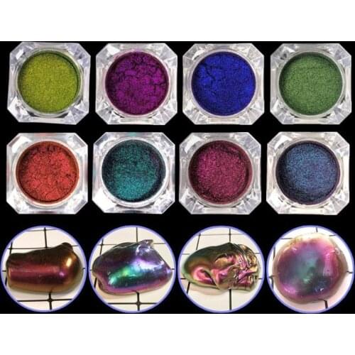 Mirror Pearl Powder Epoxy Resin Glitter Chameleon Pigment Resin Jewelry Making